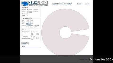 Auger Flight Design - Calculation Program