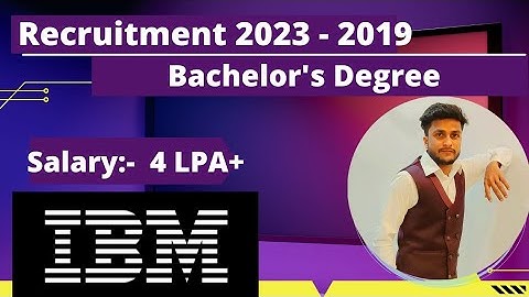 IBM Mass Hiring For 2023 2022 2021 2020 2019 Batch | IBM Recruitment 2023 | IBM Off Campus Drive