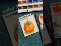 watercolor persimmon | color theory in watercolor 🧡 #watercolorpainting #colortheory #tutorial