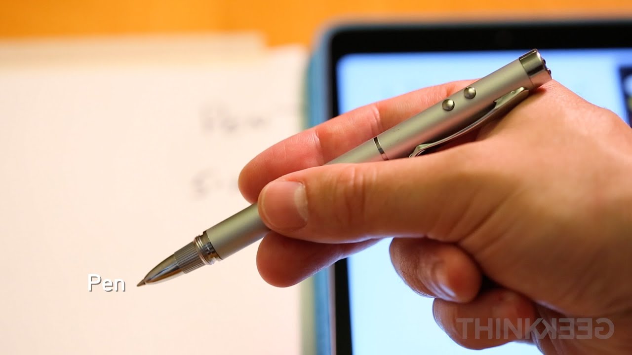 Ballpoint Pen Laser Pointer Flashlight & UV Light Ultimate Geek Pen! 