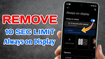 How To Remove 10 Second Always On Display Any Redmi Or Poco Phones | Remove 10 Sec AOD Limit