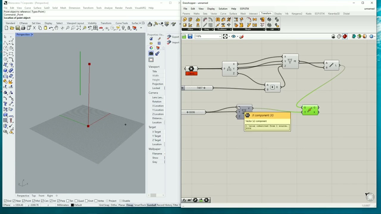 introduction to simple steel frame in rhino + grasshopper (computational design)