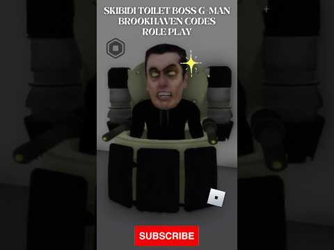 Become Skibidi Toilet Boss G-Man Id Brookhaven | Roblox Id Codes Idbrookhaven Brookhavencodes