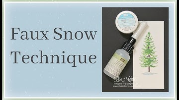 Quick Crafting Tip - Faux Snow Technique
