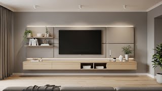 200 Modern TV Wall Unit Ideas 2025 | Floating Cabinet Designs & Stylish Living Room Inspiration