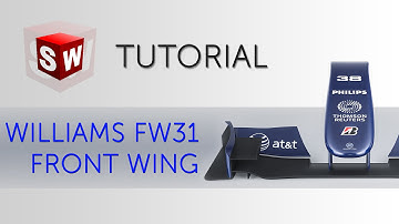 Formula 1 front wing (Williams FW-31) - SolidWorks tutorial