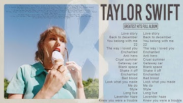 Taylor Swift Playlist 2024 | calm songs + minimal rain // songs to study, relax, work and sleep