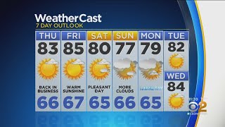 New York Weather: CBS2 8/28 Nightly Forecast at 11PM