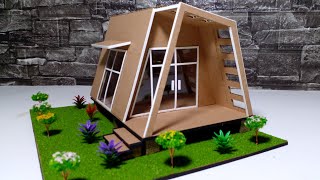 DIY  HOW TO MAKE A SIMPLE HOME EASY FROM CARDBOARD #52 UNIQUE DESIGN HOUSE