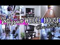 MASSIVE WHOLE HOUSE CLEAN WITH ME | DECORATE + DEEP CLEAN + REARRANGE FURNITURE| CLEANING MOTIVATION