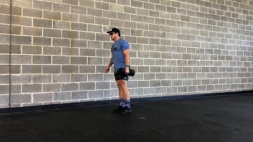 Dumbbell Suitcase Walking Lunge