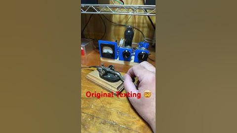 The Original Texting (Morse Code) #qrp #cw #skcc