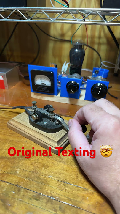 The Original Texting (Morse Code) #qrp #cw #skcc