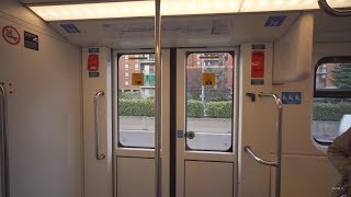 Italy, Milan, metro ride from Crescenzago to Loreto