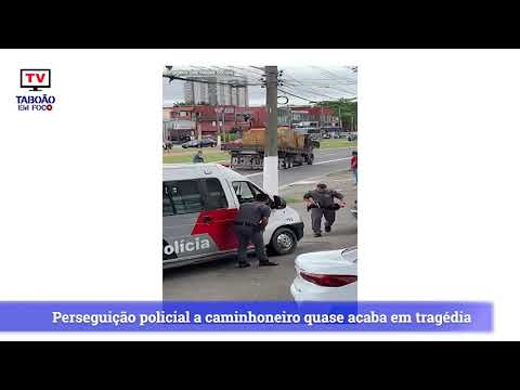 Perseguição policial a caminhoneiro quase acaba em tragédia em São Paulo Perseguição policial a caminhoneiro quase acaba em tragédia em São Paulo