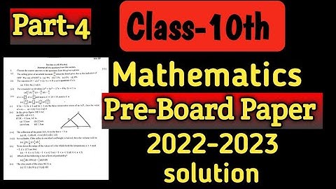 Pre-Board | Paper-1 | part-4 | Cl-10th | ICSE ||full video link in description box.