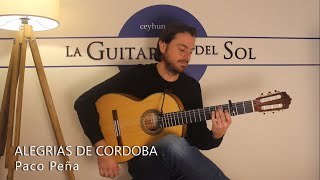 ALEGRIAS DE CORDOBA - Paco Peña by Ceyhun Gunes (Flamenco Guitar) #laguitarradelsol Resimi