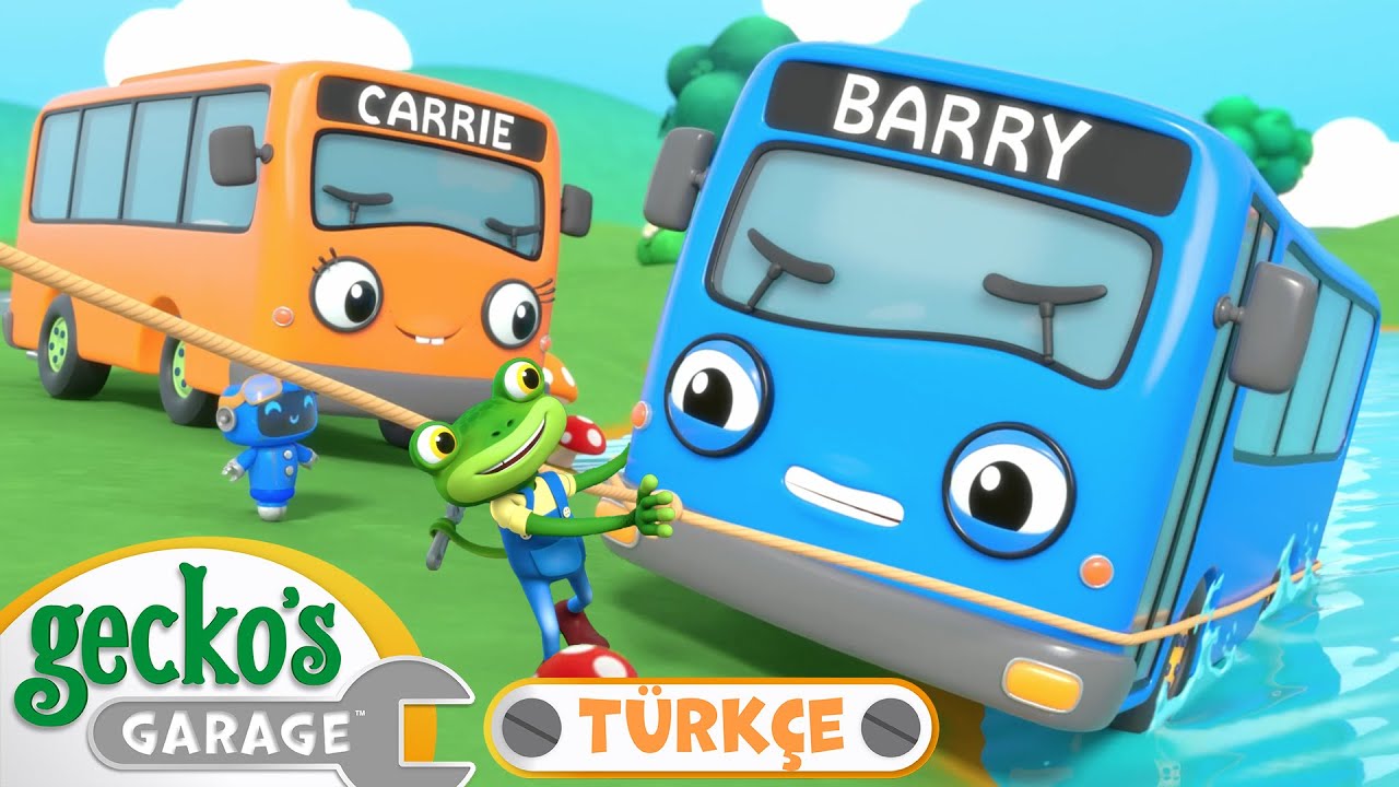 İkiz Otobüsler｜Gecko'nun Garajı｜Çocuklar Için kamyonlar