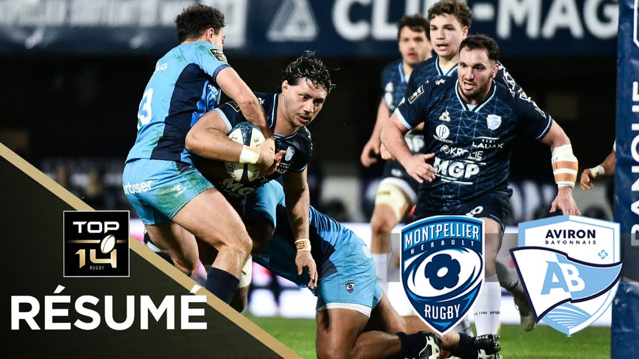 TOP 14 : Résumé partie complète Montpellier Rugby vs Aviron Bayonnais : J14 - Saison 2025/26