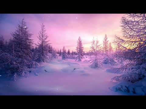 Beautiful Snow Falling Background video