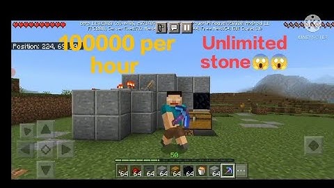 SIMPLE 1.18 AUTOMATIC STONE FARM TUTORIAL in Minecraft Bedrock (MCPE/Xbox/PS4/Switch/Windows10)