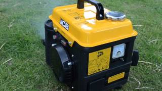 [HD] JCB 850W Two Stroke Portable Generator - Cold Start