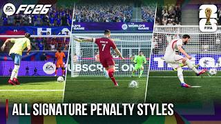 EA Sports FC 26 | World Cup All Signature Penalty Styles
