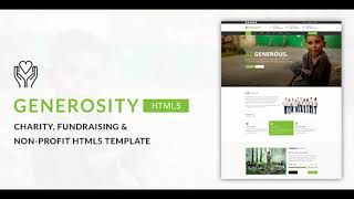 Generosity - Charity, Fundraising & Non-Profit HTML5 Template | Themeforest Website Templates and