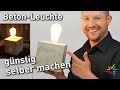 Betonleuchte günstig selber machen | Video Anleitung für Betonlampe | DIY | Bastelspaß mit Licht