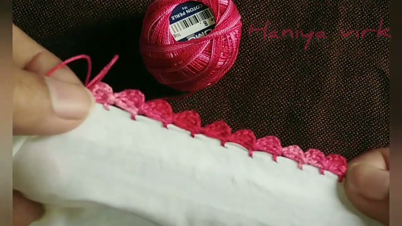 crochet easy lace design for dupatta edges