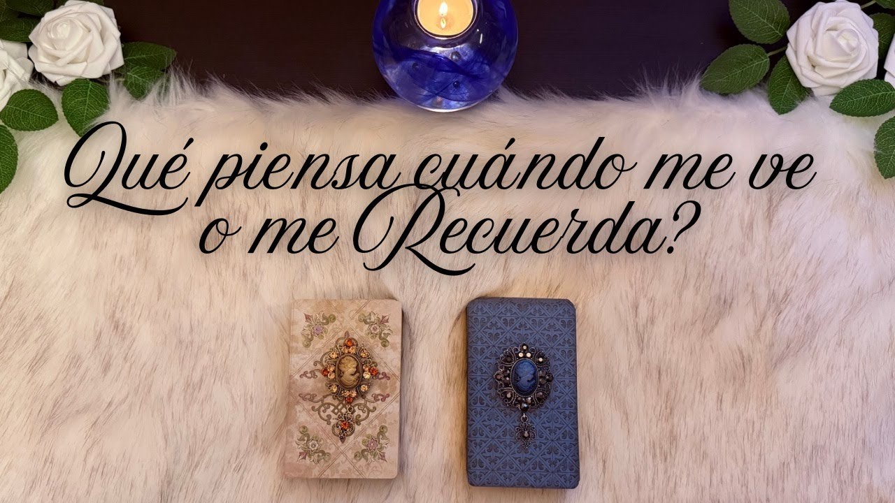 QUÉ PIENSA CUANDO ME VE O ME RECUERDA? 🤯❤️ Tarot interactivo Amor Hoy