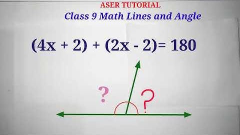 Class 9 math Chapter 6| Lines and angles,|Some problems on angular values inepali|C9m6.Aser