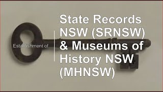 Information Establishment of State Records NSW and Museums of History NSW Update