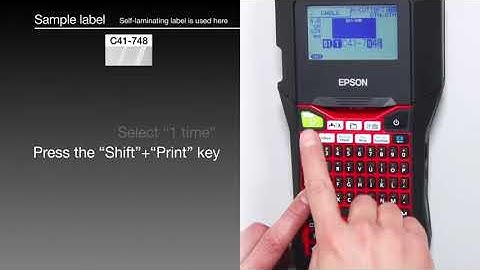 Epson LabelWorks PX  LW-PX700 Label Maker Serialization Feature