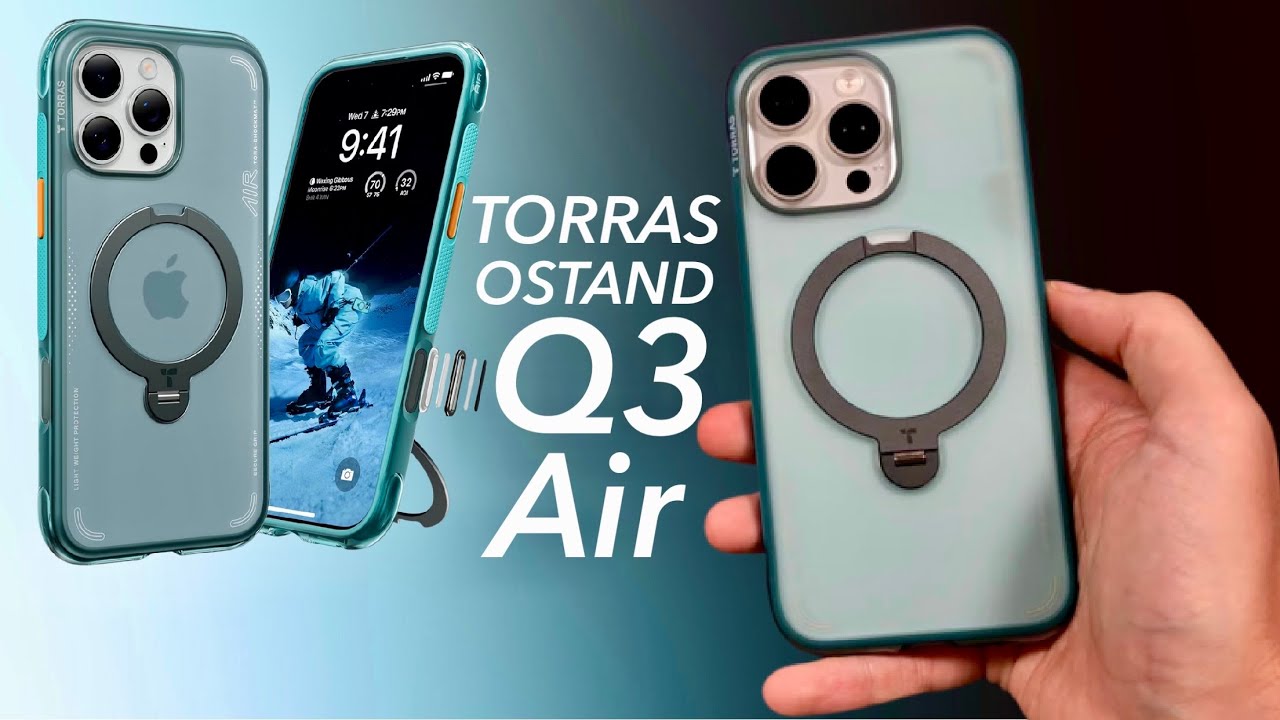 TORRAS Ostand Q3 Air Phone Case - Praktisches Case mit Standfu, Extra  Schutz & MagSafe kompatibel