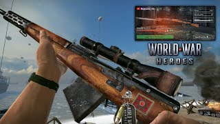 World War Heroes Degtyarev - New Best Sniper 🔥 Upgrade & Gameplay ( Long + Short Range ) screenshot 4