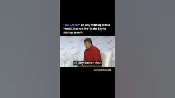 Paul Graham on why starting with a “small, intense fire" is the key to startup growth