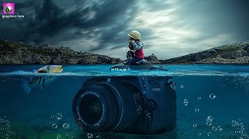 Underwater Camera Photo manipulation - Photo Manipulation In Photoshop - Photoshop Tutorial