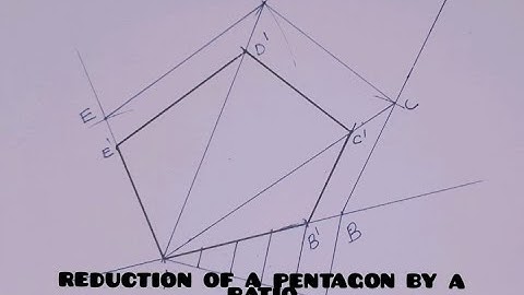 How to reduce a pentagon by a ratio| DIRECT METHOD