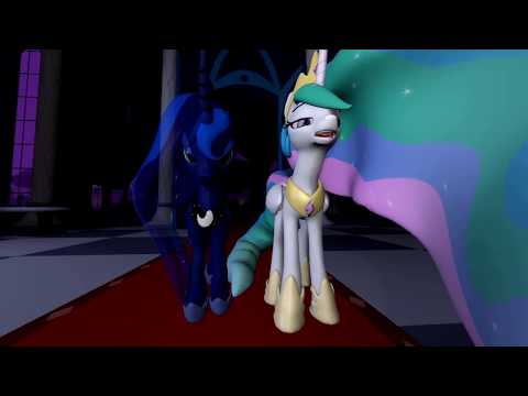 SFM: Princess Celestia, Princess Luna, and...Deadpool