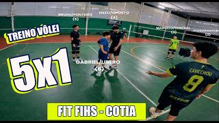 Aprendendo o 5x1 - Treino Vôlei SUB17 na FIT FIHS COTIA SP