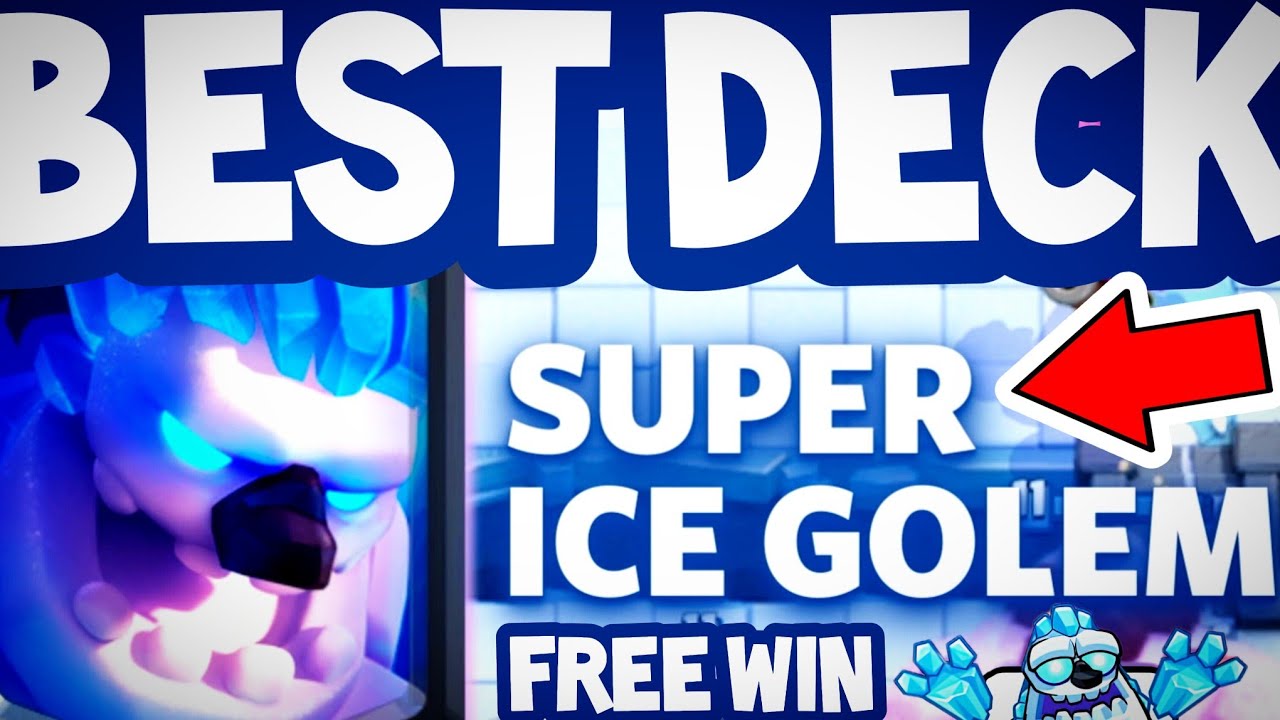 5 decks to win the Clash Royale Ice Super Golem Challenge 