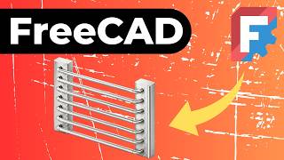 FreeCAD Beginner Tutorial: Create a 3D Model with Sketches, Sweep & Linear Pattern