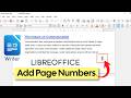 How to Add Page Numbers in LibreOffice Writer