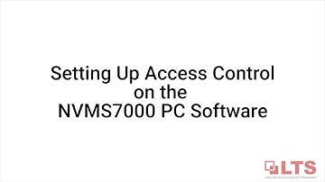 Setting Up Access Control on NVMS7000 PC Software