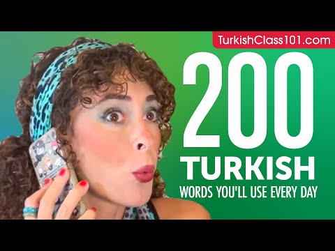 200 Turkish Words You'll Use Every Day - Basic Vocabulary #60