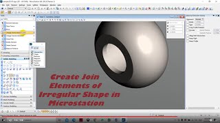 Create Join Elements of Irregular Shape in Microstation