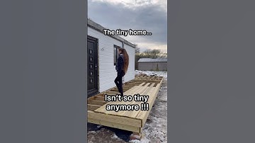 DECKING OUT THE CONTAINER TINY HOME!!! #decking #tinyhome