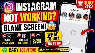 Instagram Home Feed Not Loading Today Blank Screen & No Posts Issue Fixed (2026)