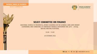 Select Committee on Finance, 20 October 2026